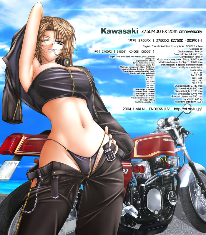 辻堂湘 with Kawasaki Z750FX [Z750D2]